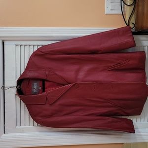 Women's leather coat